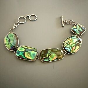 LUC Abalone 925 Sterling Silver Bracelet